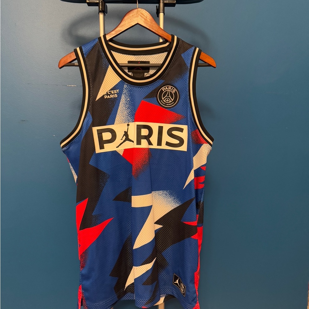 Jordan Paris Graphic Tank Top - Blue and Red